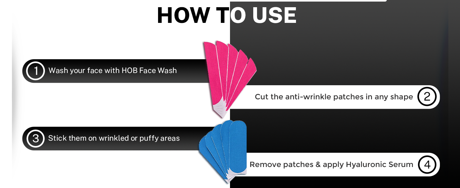 House of Beauty Anti wrinkle patches How to use 