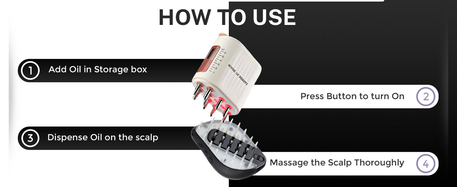 House of Beauty led Head Massager how to use