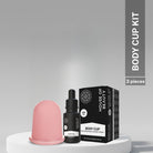 body cupping kit with suction cup and oil for lymphatic drainage fat loss and skin tightening at home