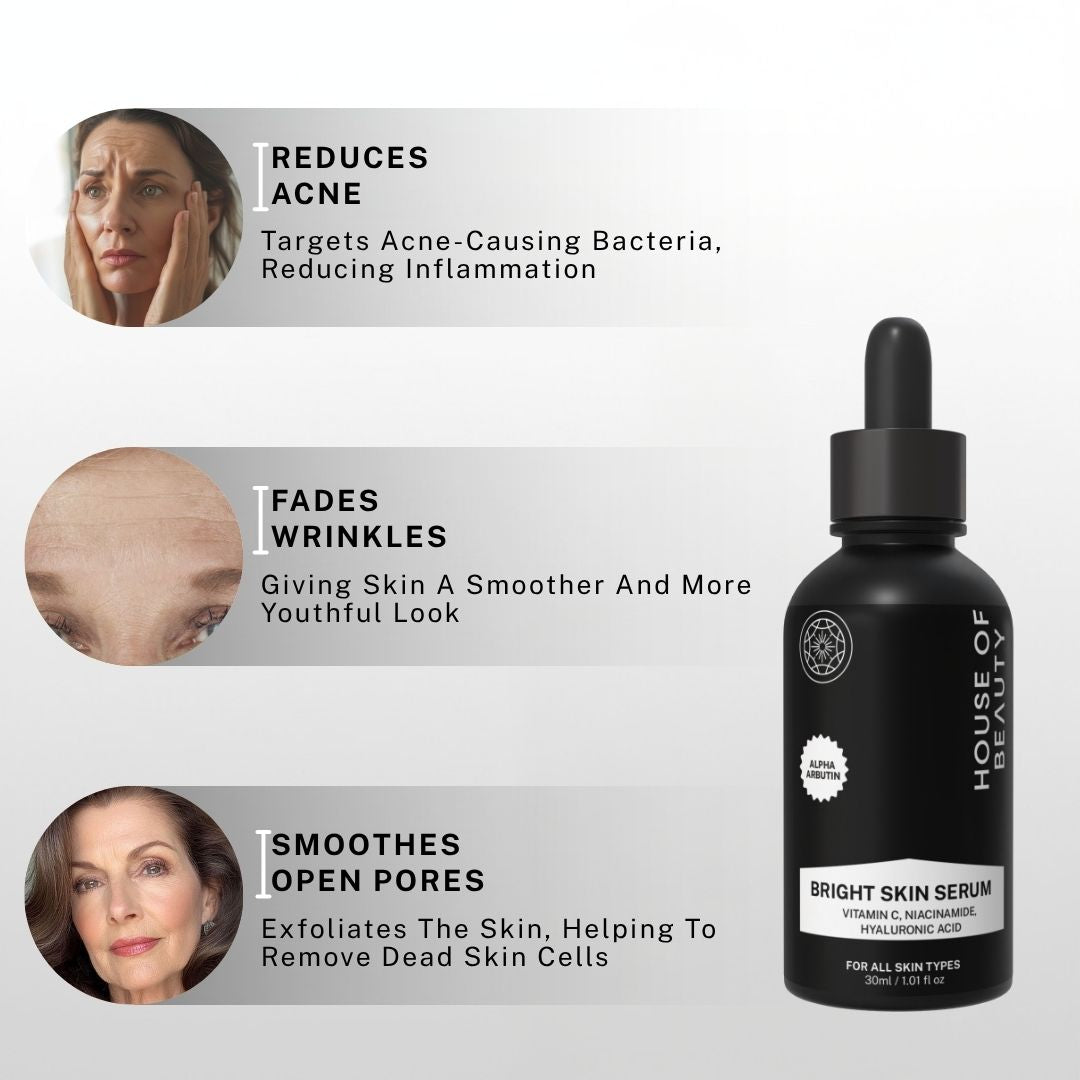 bright skin serum reduces acne fades wrinkles minimizes pores and smoothens skin texture