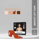 Bronze colour breast lift tape designed for medium Indian skin tones with secure hold
