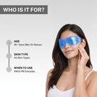 gel eye mask suitable for men and women for reducing eye strain dark circles and puffiness