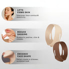 Face shapewear helping lift and firm skin, reduce sagging and enhance jawline contour for a sculpted look
