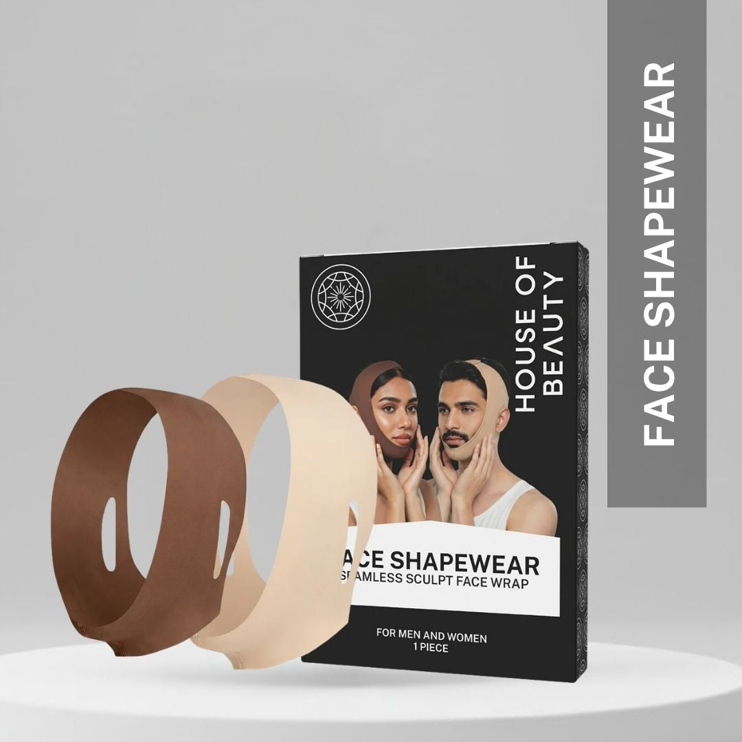 Face shapewear wrap for jawline definition and face lifting, seamless sculpting band for men and women