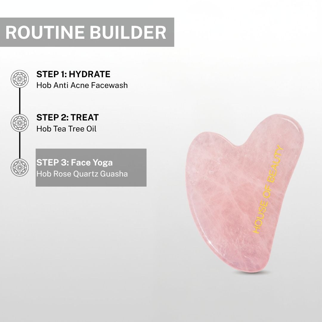 gua sha skincare routine with facewash oil and facial massage for sculpted glowing skin