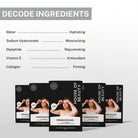 frown patches ingredients sodium hyaluronate peptides vitamin e collagen for hydration and skin firming