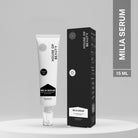 House of Beauty Milia Serum 15ml tube with outer box packaging, formulated with azelaic acid, niacinamide and salicylic acid for all skin types.