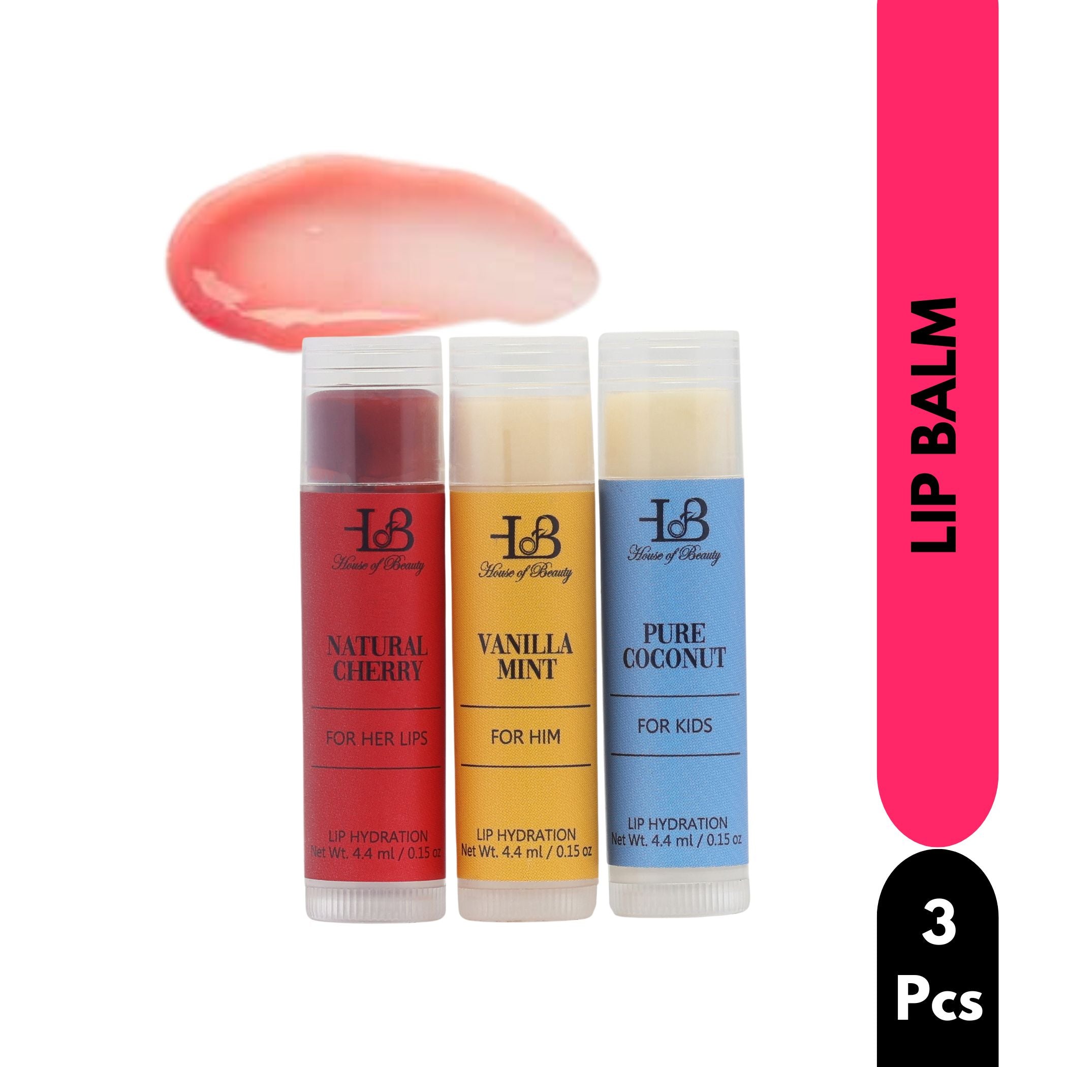 House of Beauty India  Lip Balm Set