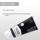 Apply House of Beauty Anti-Ageing Hand Cream on clean hands and gently massage until fully absorbed for soft, hydrated hands.