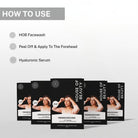 how to use frown patches apply on forehead after facewash use with hyaluronic serum for best results