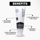 House of Beauty Kumkumadi Gel Cream — Ayurvedic brightening face cream infused with saffron, sandalwood, and turmeric for glowing, even-toned, youthful skin. Lightweight gel texture hydrates, reduces pigmentation, dark spots, and dullness — suitable for all skin type