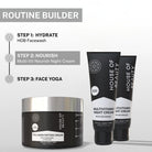 night skincare routine using facewash multivitamin night cream and face yoga for glowing skin