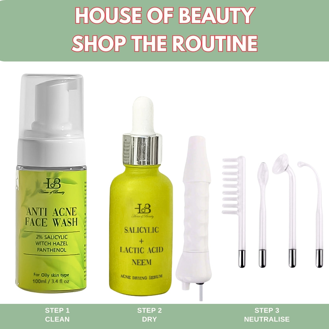 Rutine combos of Face Wash and Serum by HOB India