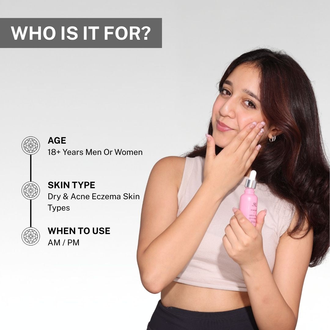 rosacea serum for acne prone dry eczema sensitive skin types for men and women daily use