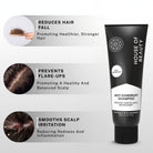 Anti dandruff shampoo reducing hair fall, preventing scalp flare ups and soothing irritation for healthy balanced scalp