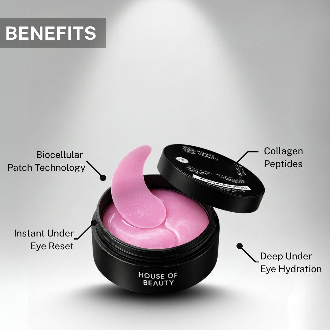 under eye patches benefits biocellular technology collagen peptides reduce puffiness hydrate under eyes instantly
