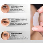 under eye patches reduce hollow eyes hydrate skin and improve dark circles for brighter under eye area