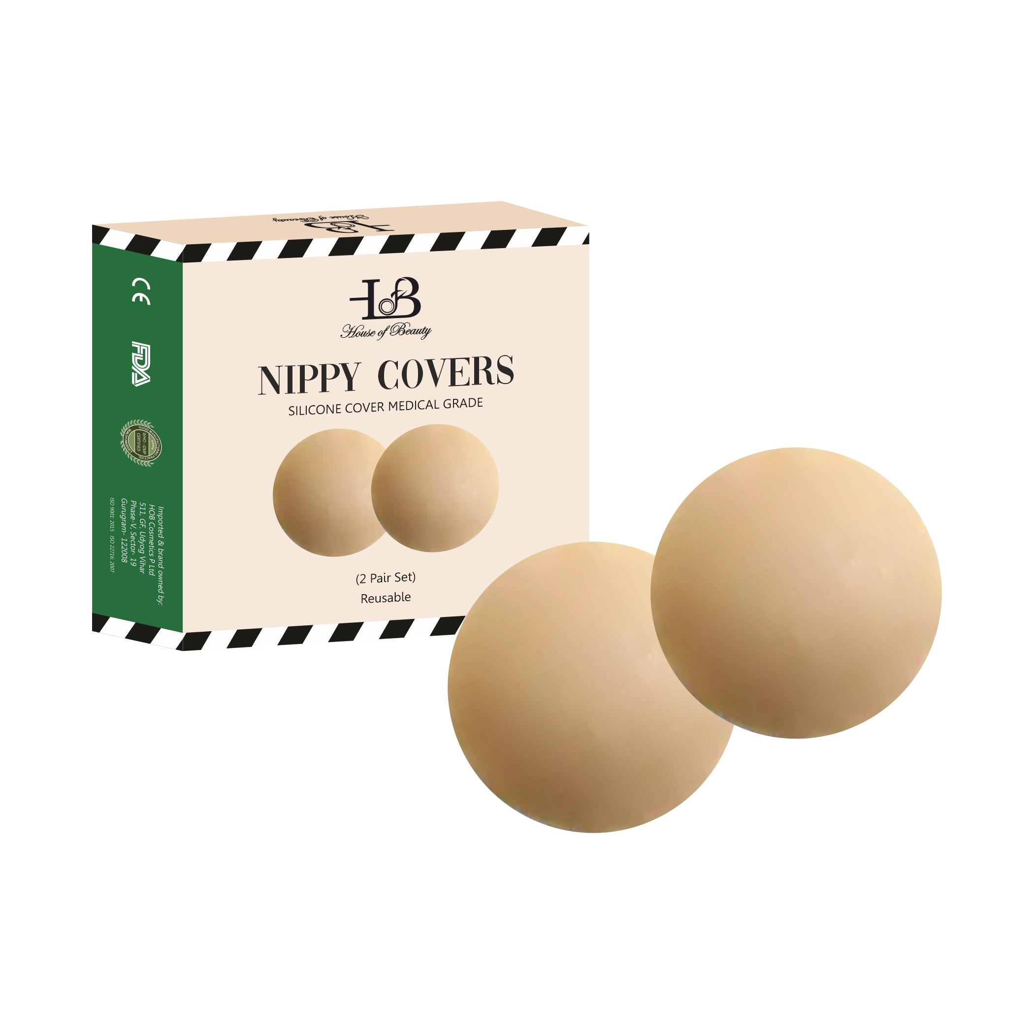 House Of Beauty India BodyCare Nippy Covers (Silicone Cover Medical Grade Bra) Face Yoga gym Vibhuti Arora facegym Jade roller Guasha skingym Guasha Teacher Training Learn Yoga certified FaceTools Make up Anti ageing Nippy Covers (Silicone Cover Medical Grade Bra)