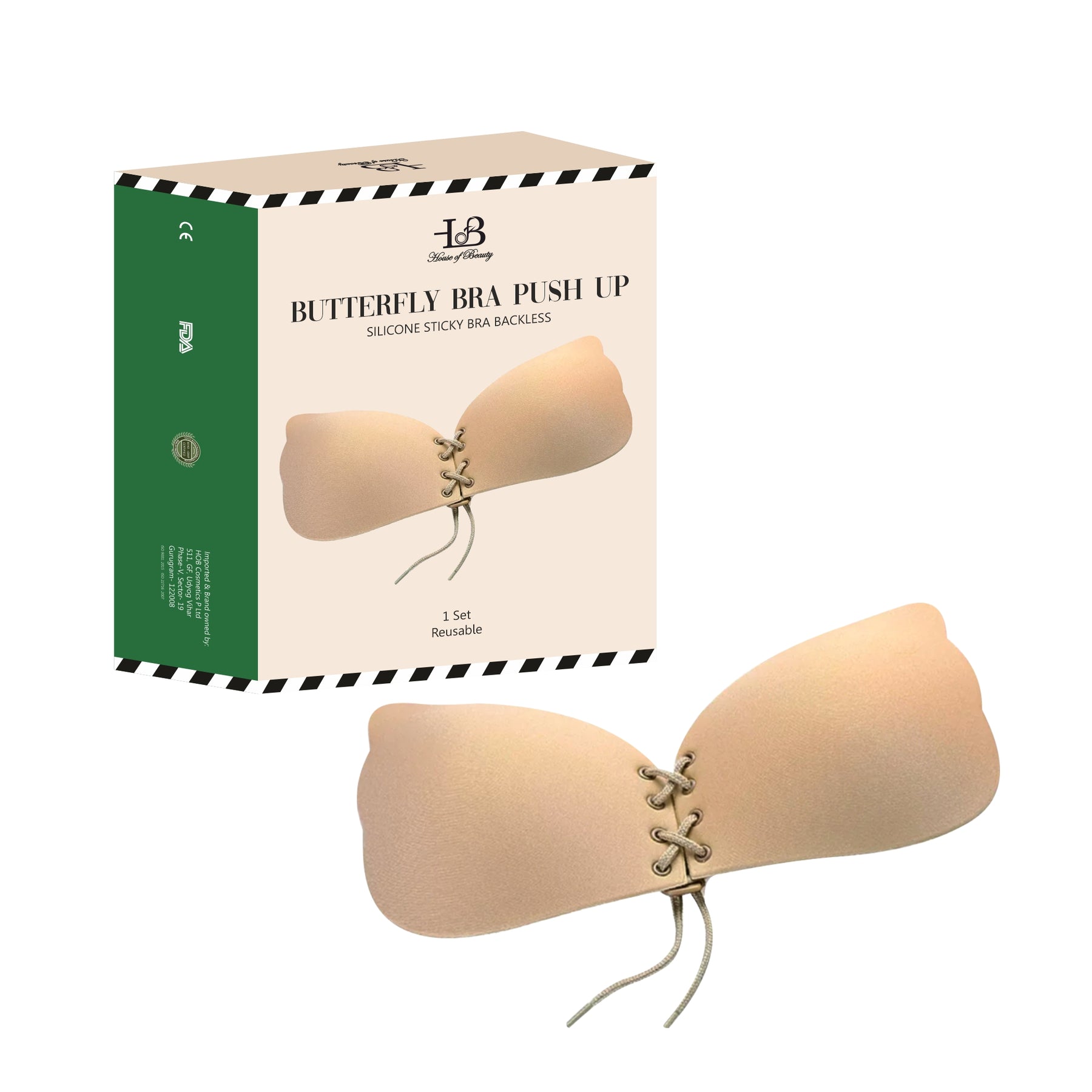 Butterfly Invisible Push Up Silicon Bra