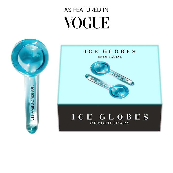 House Of Beauty India Face Tools Blue Ice Globes (1 pair) Face Yoga gym Vibhuti Arora facegym Jade roller Guasha skingym Guasha Teacher Training Learn Yoga certified FaceTools Make up Anti ageing Blue Ice Globes (1 pair)