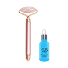 House Of Beauty India Face Tools Electric Rose Quartz Kit (3 pieces) Face Yoga gym Vibhuti Arora facegym Jade roller Guasha skingym Guasha Teacher Training Learn Yoga certified FaceTools Make up Anti ageing Electric Rose Quartz Kit (3 pieces)