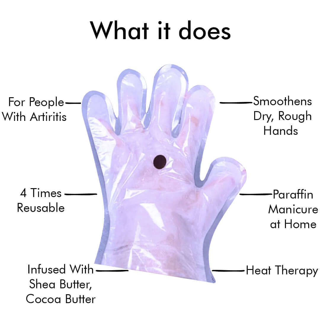 House Of Beauty India Skin Care Lavender Paraffin Hand Gloves & Foot Socks Combo (2 pairs) Face Yoga gym Vibhuti Arora facegym Jade roller Guasha skingym Guasha Teacher Training Learn Yoga certified FaceTools Make up Anti ageing Lavender Paraffin Hand Gloves & Foot Socks Combo (2 pairs)