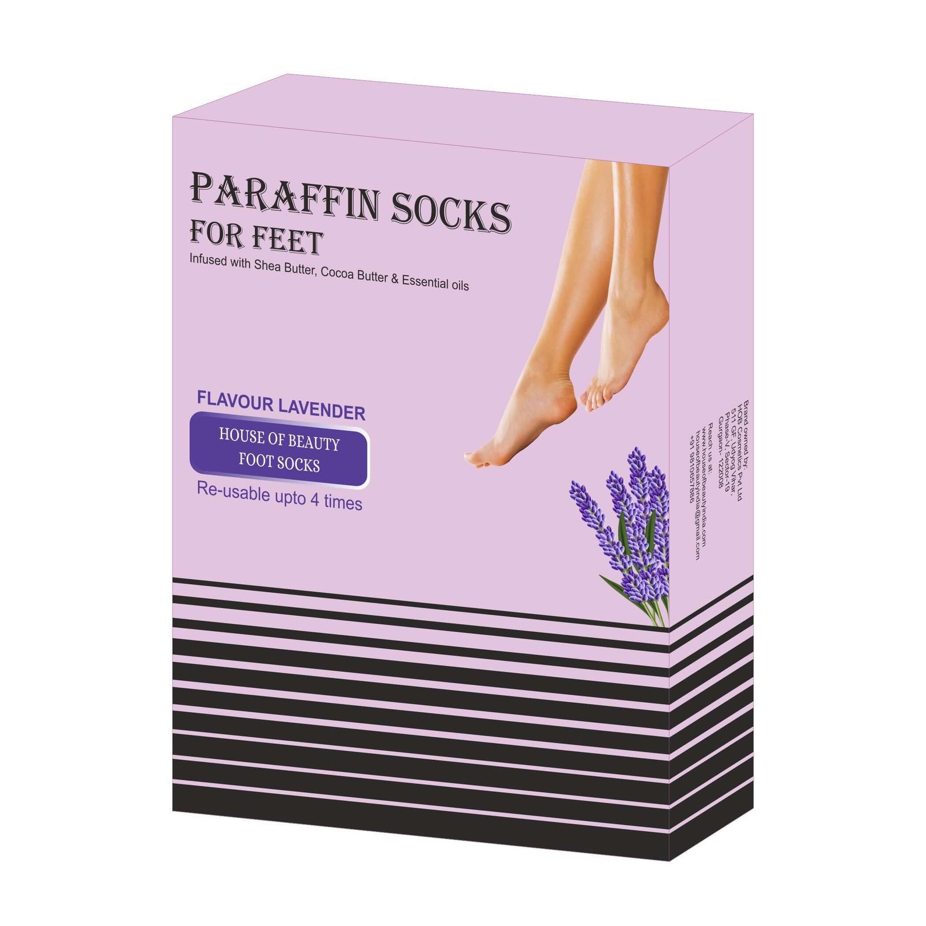 2 Pairs Paraffin Wax for Hand and Feet and Socks for SPA Treatment