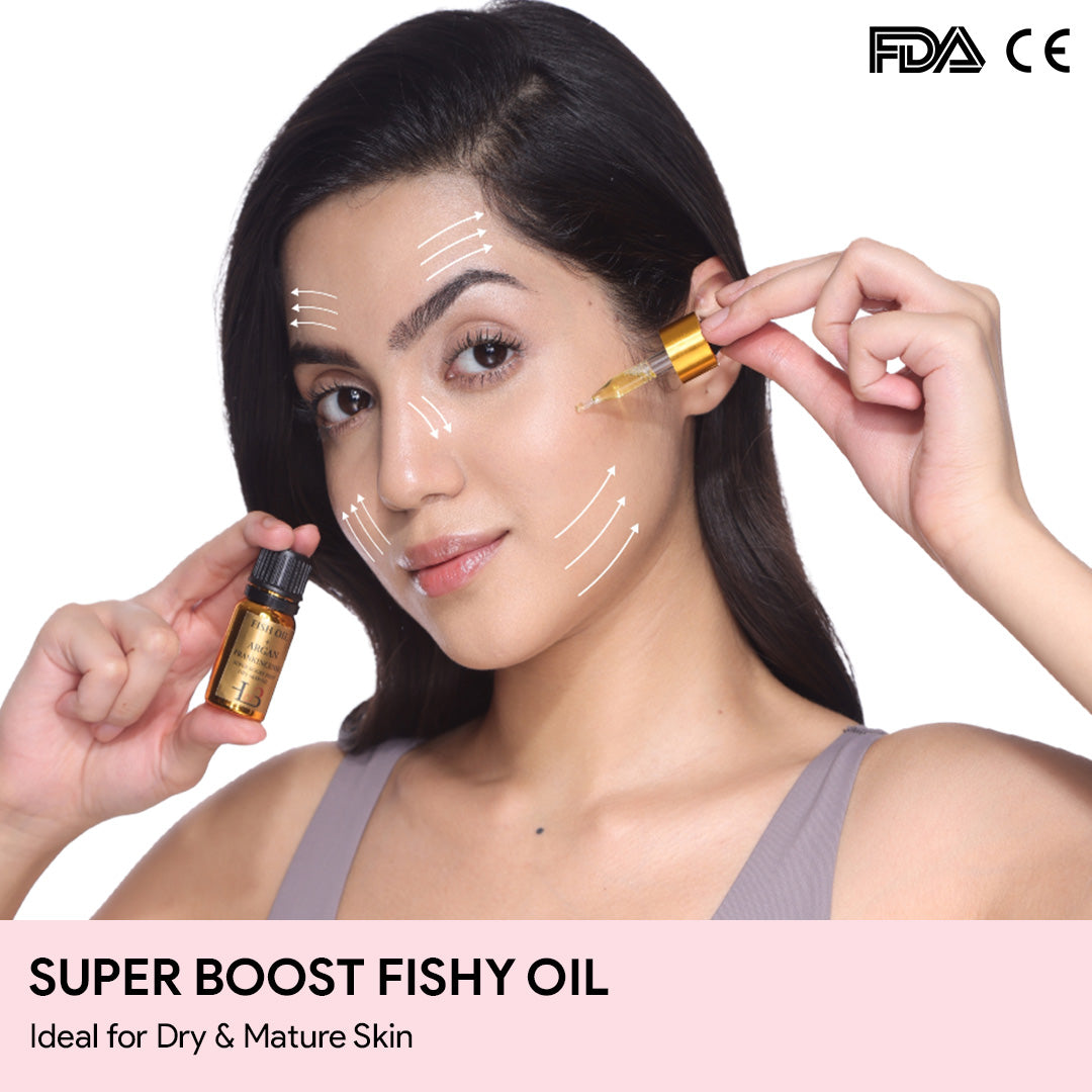 House Of Beauty India Skin Care Super Boost Fishy Oil (10 ml) Face Yoga gym Vibhuti Arora facegym Jade roller Guasha skingym Guasha Teacher Training Learn Yoga certified FaceTools Make up Anti ageing Super Boost Fishy Oil (10 ml)