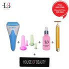 House Of Beauty India Face Tools Face tightening Kit (12 pieces) Face Yoga gym Vibhuti Arora facegym Jade roller Guasha skingym Guasha Teacher Training Learn Yoga certified FaceTools Make up Anti ageing Face tightening Kit (12 pieces)