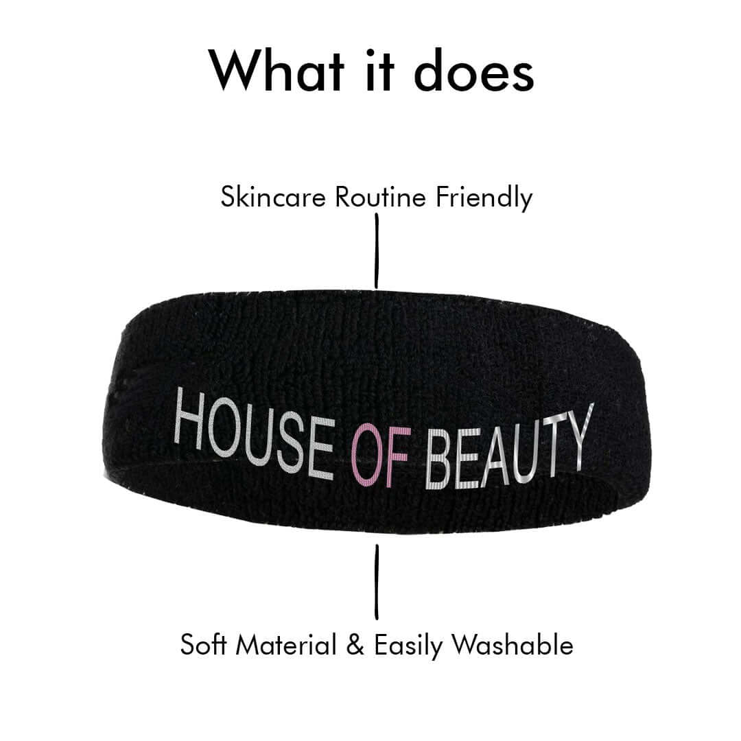 House Of Beauty India Hair Band (1 piece) Face Yoga gym Vibhuti Arora facegym Jade roller Guasha skingym Guasha Teacher Training Learn Yoga certified FaceTools Make up Anti ageing Hair Band (1 piece)