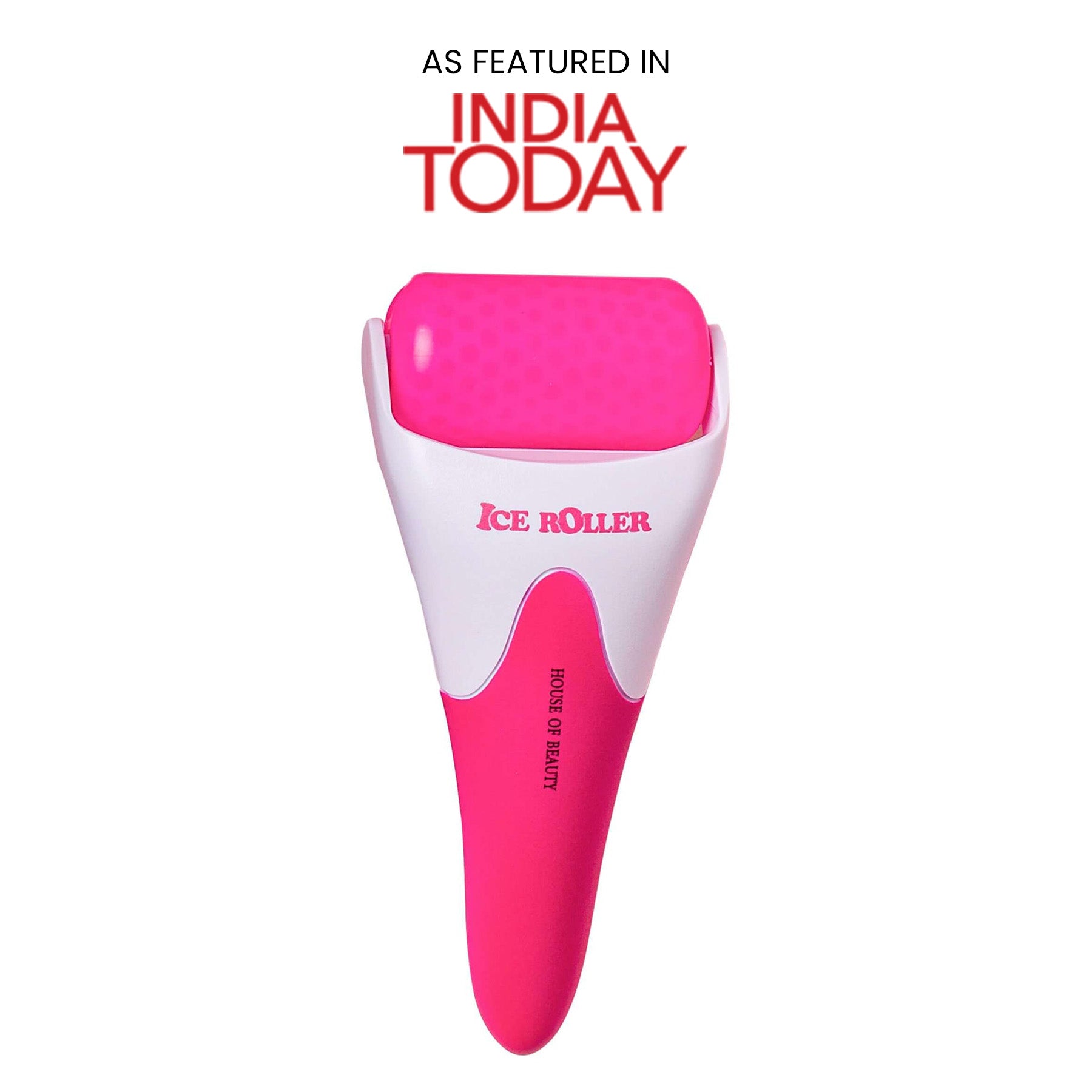 House Of Beauty India Skin Care Pink Ice Roller Face Yoga gym Vibhuti Arora facegym Jade roller Guasha skingym Guasha Teacher Training Learn Yoga certified FaceTools Make up Anti ageing Pink Ice Roller